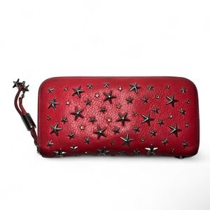Jimmy Choo Studded Stars Long Zippy Wallet